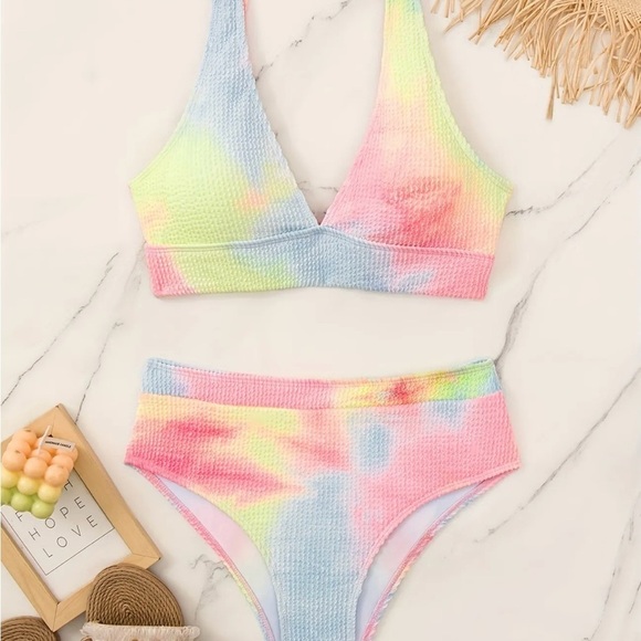 Colorful Tie-Dye Bikini Set - Picture 3 of 6